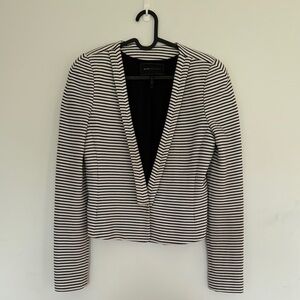 BCBG Maxazria Black and White Striped Women's Jacket